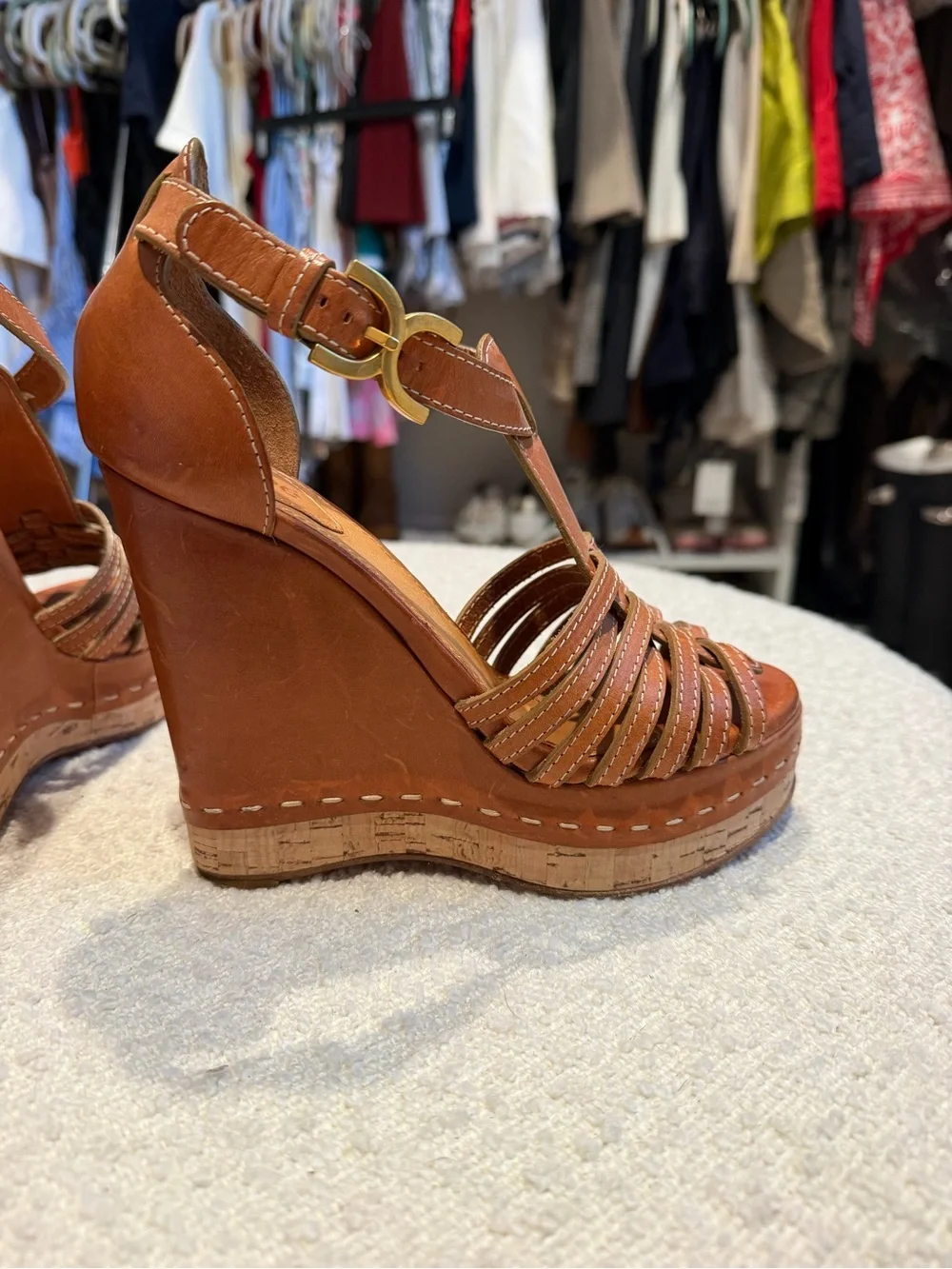Chloé Tucson Wedge Sandals